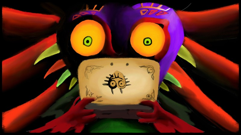 Illustration for article titled Miiverse Is Full Of Great Majora's Mask Fan Art